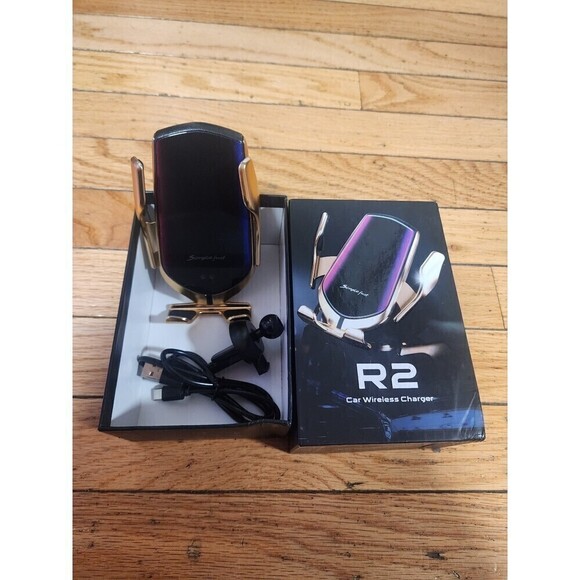 R2 Smart Sensor Wireless Car Charger/Phone Holder - Picture 1 of 7